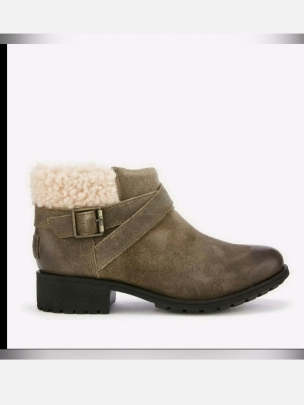 UGG Benson Bootie Size 7 Waterproof Sherling Boho Feminine Western